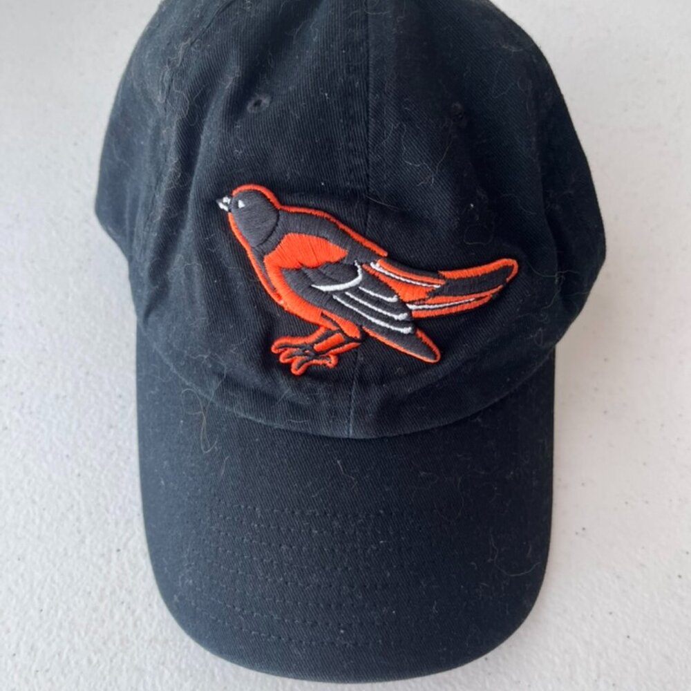 Baltimore Orioles 90s Black Retro Adjustable Baseball Hat